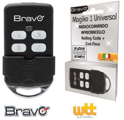 4M RICAMBIO GARAGE SARACINESCA TELECOMANDO ROLLING CODE FOB NUOVO Metto MITTO 2M 