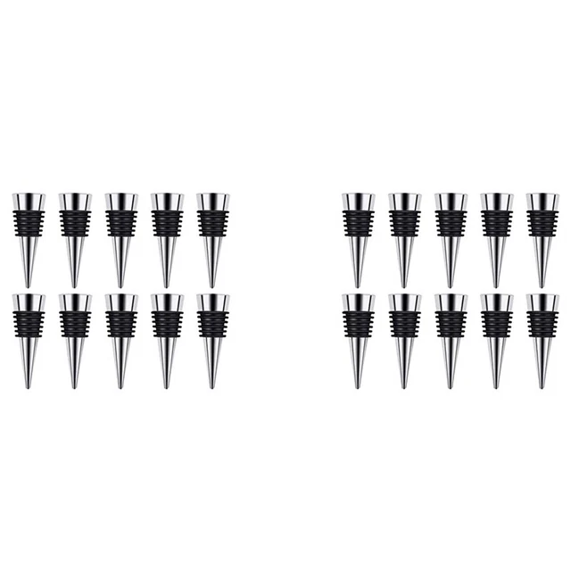 Tapones de botella reutilizables Wine Stopper, 20 piezas con hermético a prueba de fugas, hágalo usted mismo WinR9B9