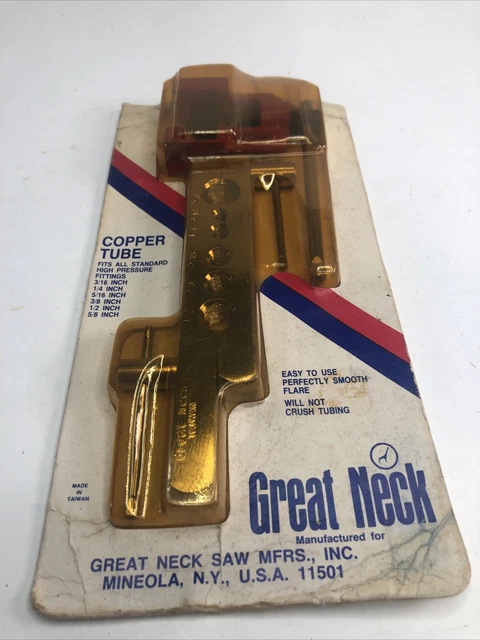 Vintage Copper Tubing Flaring Tool 3/16” to 5/8”  Minneola, N.Y/ USA .New