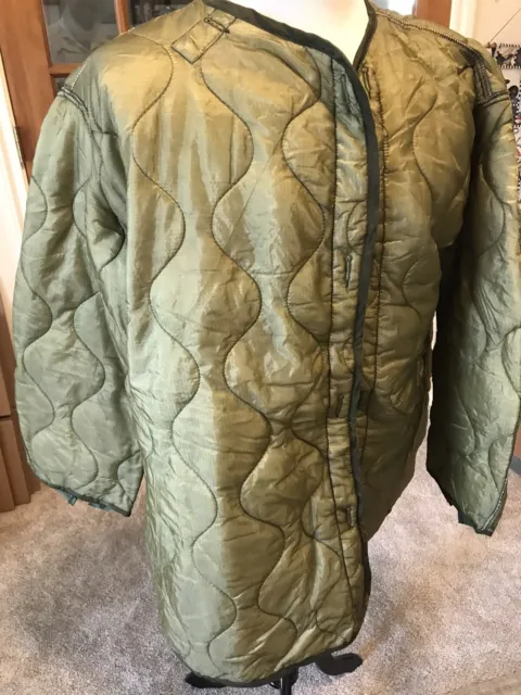 Genuine Us Gi Vintage Extreme Cold Weather Fishtail Parka Liner Medium