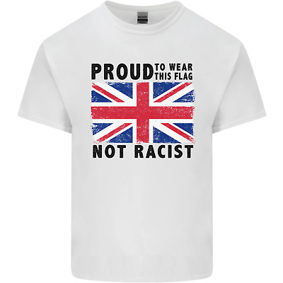 Orgoglioso da indossare BANDIERA non razzista Union Jack Da Uomo Cotone T-Shirt Tee Top