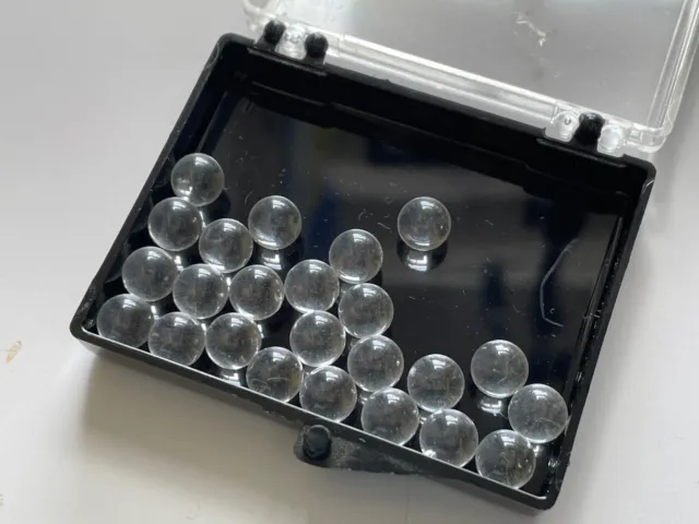 Acrylic Balls Clear, (1/4") Diameter, 25 Balls Per Lot