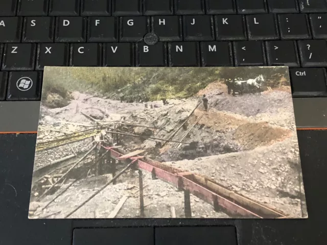 Australian Australia Gold Mining Vintage Postcard