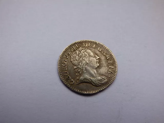 George III Maundy 3D Threepence 1762 Nice Grade (myrefn10212)