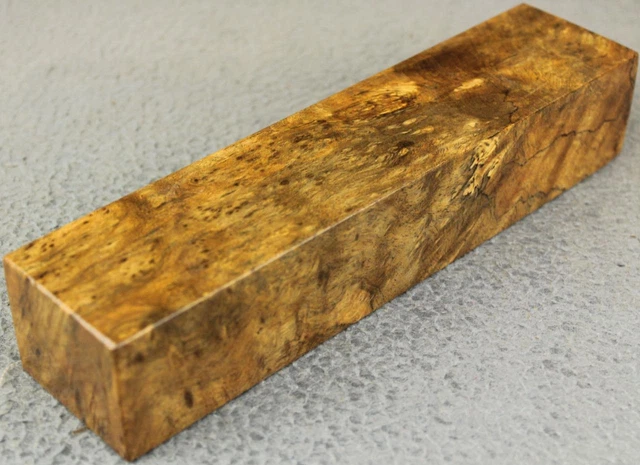 Sindora Burl Blank: ¡1 5/8"" X 2"" X 8 5/8"" Colores/Figuras Únicos Ojos De Pájaro! Sdb055