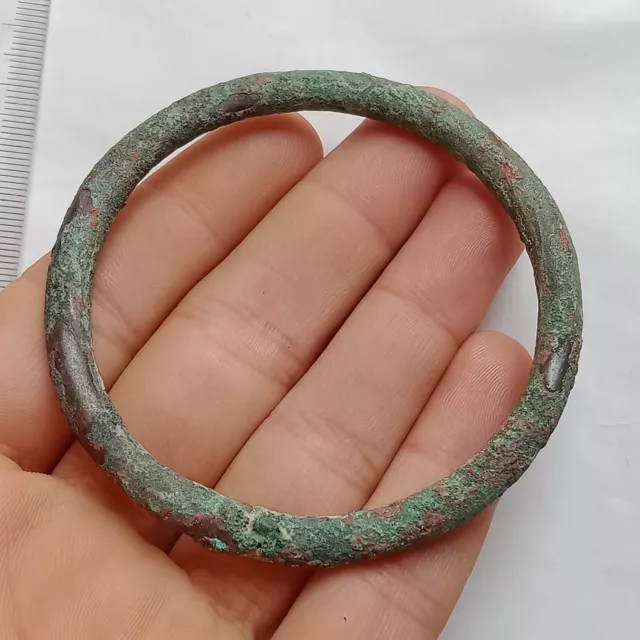 Rare Ancient Viking Era Nordic Bronze Warriors Arm Bracelet Circa 900 - 1100 Ad