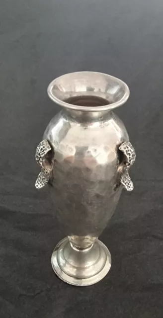 Ilias Lalaounis Greek Archaic Motif Hammered Sterling Silver 925 Vase Amphora.