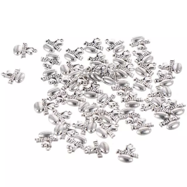 Alloy Antique Silver Football Charms  For DIY Bracelets