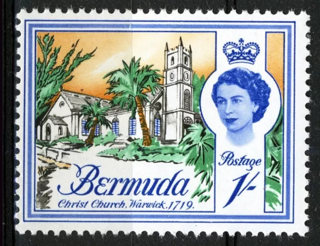 Bermuda 1962, 1Sh Christ Church Warwick 1719 MNH, Mi 171X