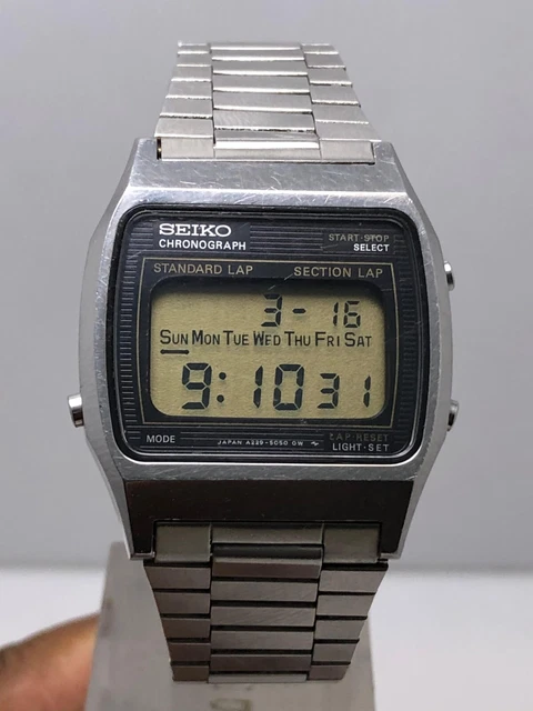 【傑作ヴィンテージ】SEIKO A229-5050 ★動作品★ Yahoo!オークション -「seiko a229」の落札相場・落札価格