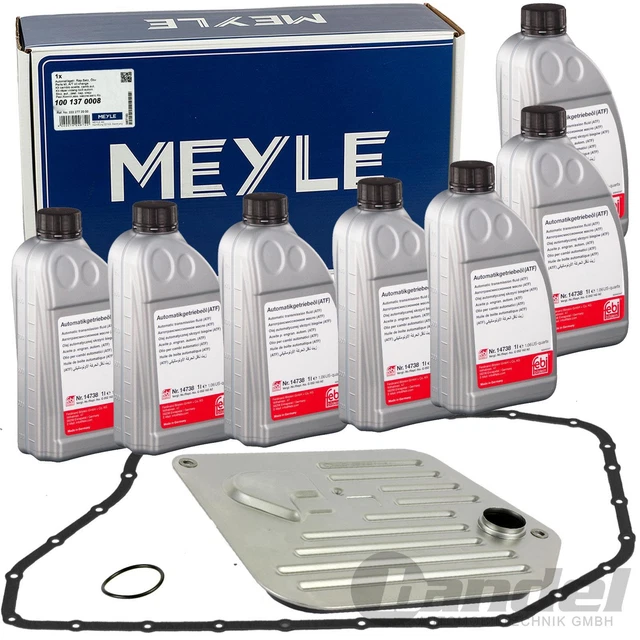 KIT FILTRI IDRAULICI MEYLE CAMBIO AUTOMATICO+7L OLIO ATF 5HP24 FLA per AUDI A6 A8