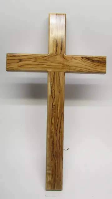 Very Large 20" Olive Wood Wall Cross - Hand Made in Jerusalem - New Product! 3