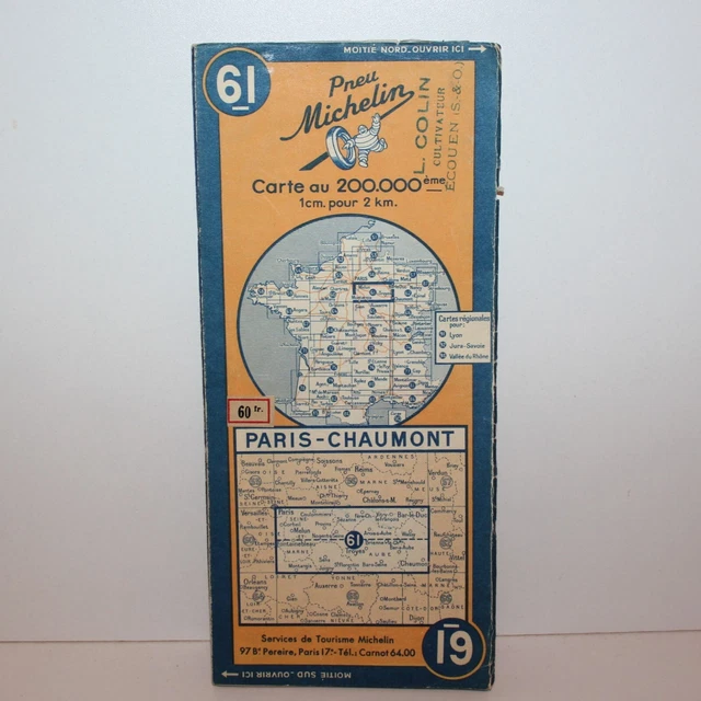 Carte MICHELIN N° 6 - Amsterdam Nijmegen - 1959 - Très Bel Etat