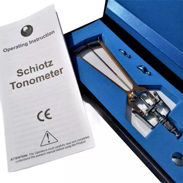 Original Schiotz Tonometer With Box & Accessories Free Shipping Ophthalmology