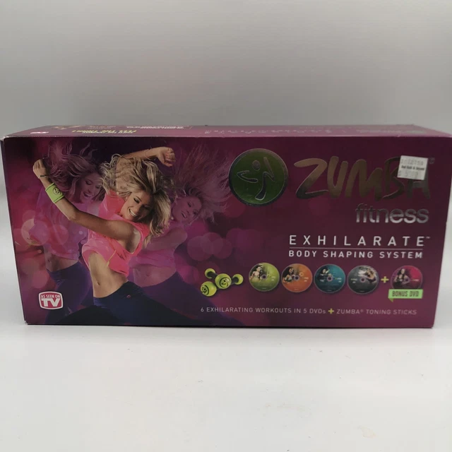 ZUMBA FITNESS EXHILARATE Body Shaping System DVD Workout Set