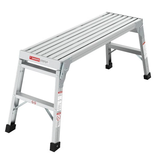 Folding Aluminum Working Platform, RV Step Ladder, One Step Ladder, 225LBS