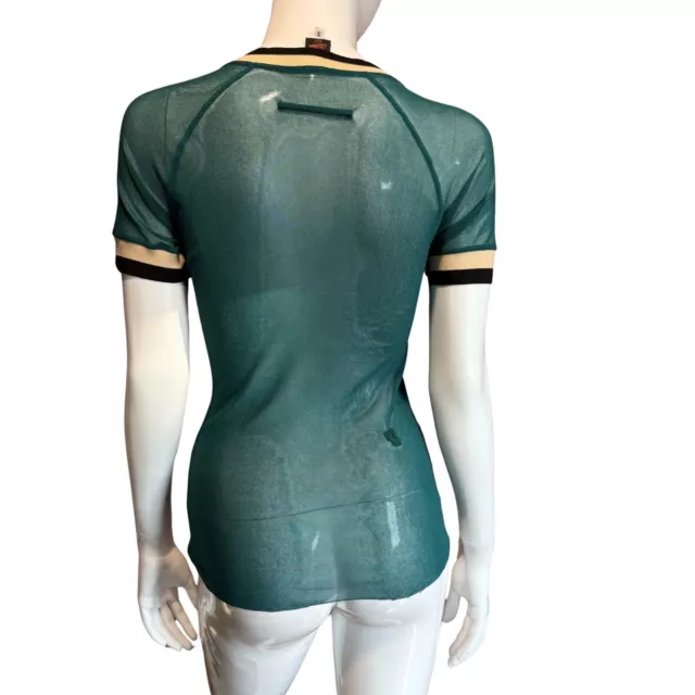 Jean Paul Gaultier Green Mesh Soleil 13 Top 3