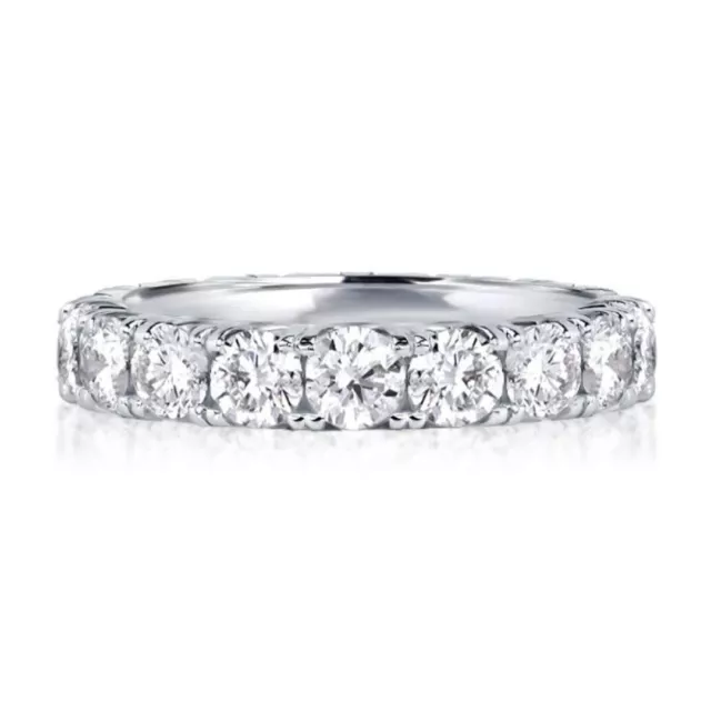 Round Cut French Setting Eternity Band Size 5 SKU 241800