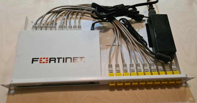 Mini Rack Fortinet FORTINET FORTIGATE FG-60D-POE Firewall With Original Rack Mount Kit RM ...