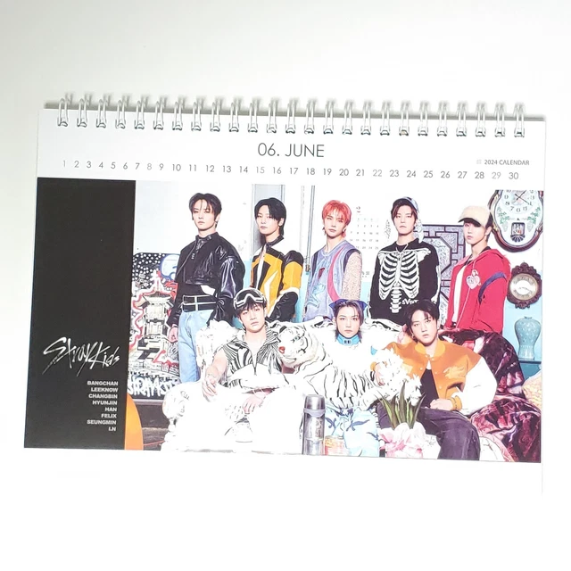 STRAYKIDS PHOTO DESK Calendar 2024 2025 Calender Sticker KPOP Stray