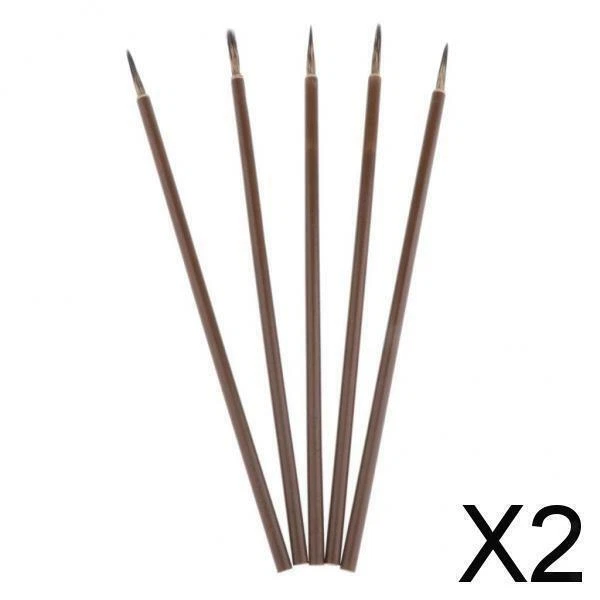 2X 5 Pezzi Pennelli per pittura a matita per pittura a olio Acquerello Arylic M
