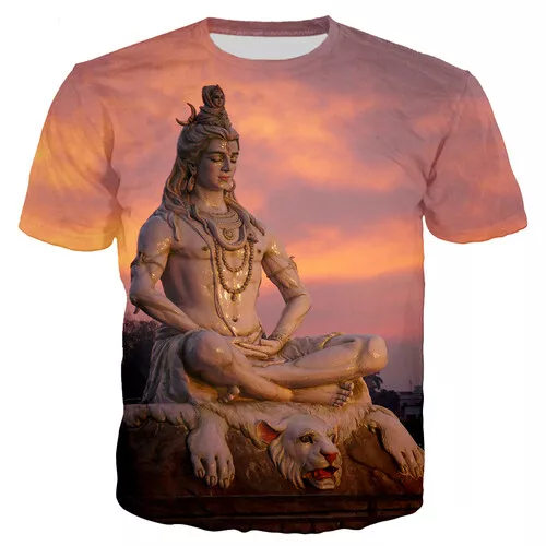 Hindu God Lord Shiva Women Men T-Shirt Casual 3D Print Short Sleeve Tee Tops