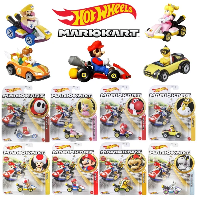 Hot Wheels Mario Kart – Wario Badwagon Échelle 1:64 Die-Cast 5cm – Réplique Officielle