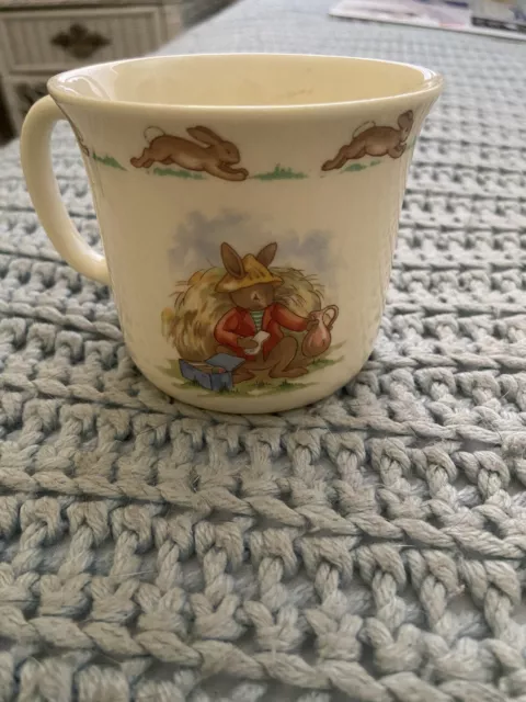 Bunnykins Royal Doulton Coffee/Tea Mug Rabbit Prankster!!!