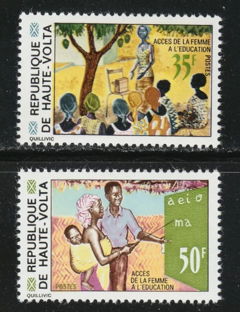 Burkina Faso 1971 MNH Sc 256-257 Women’s education. **