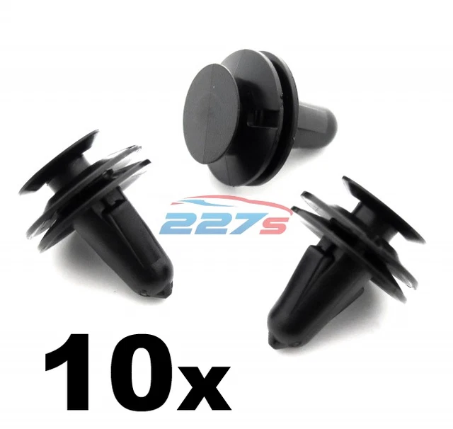 thumbnail image 2 of 10x White Plastic Door Card Trim Clips – For Ford Iveco – OE 58123Z, 6176723, 500326189 2 of 2