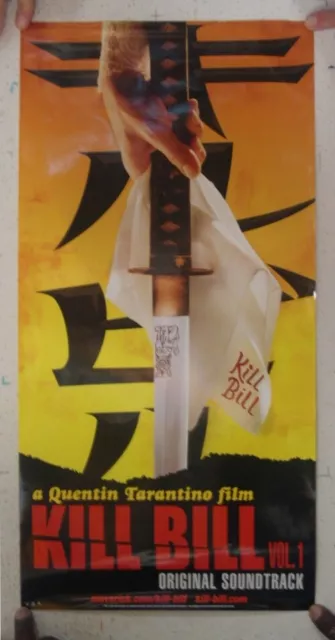 Kill Bill Poster Soundtrack Promo Quentin Tarantino Film Volume 1 Mint