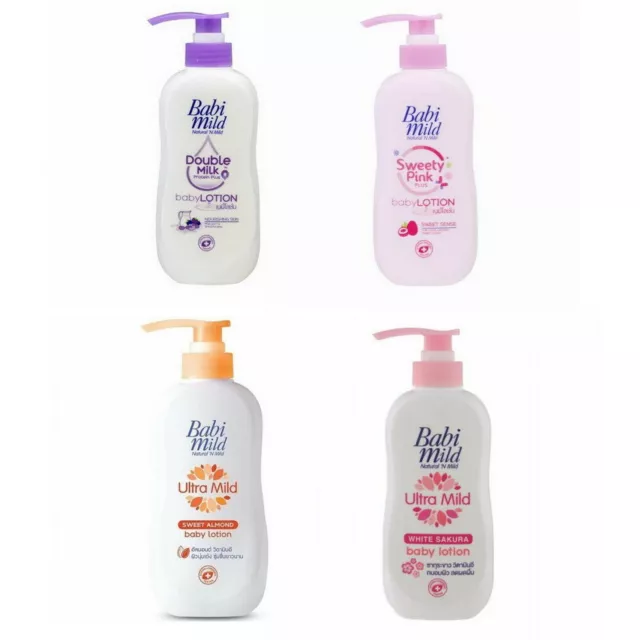 400ml BABI MILD Natural N Mild BABY Lotion Milk Protein Nourishing Sakura Almond