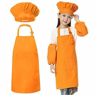 Set costume da cuoco per bambini e bambine con cappello, maniche e (C7d)