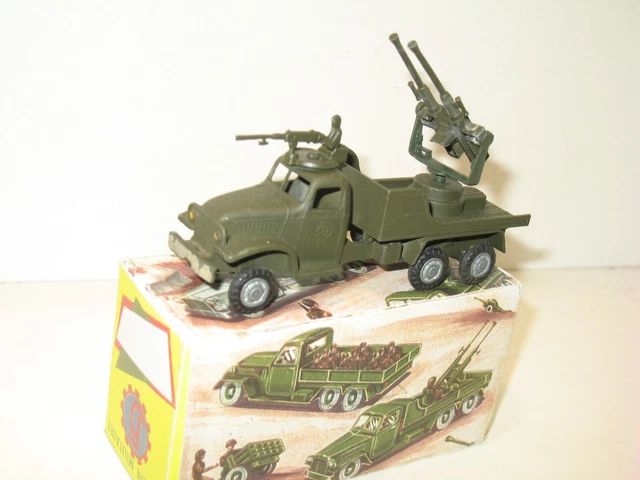 Camion Militaire France-Jouets Dodge Avec Mitraillettes - Bon état Boîte