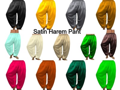 Aladdin Blu Navy Harem Raso Ventre Danza Abbigliamento ALADDIN Pantaloni Hippie Genio 
