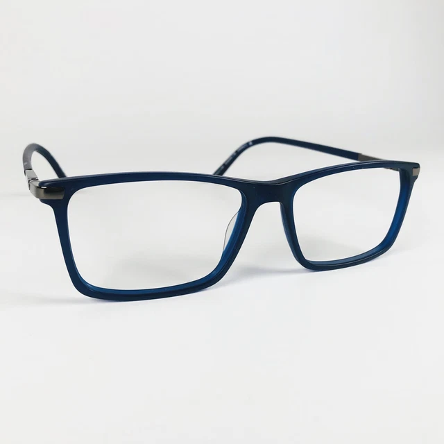 SPECSAVERS EYEGLASSES MATT BLUE SQUARE glasses frame