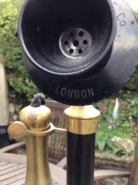 BELL TELEPHONE CO London ,1900s Rotary Candlestick Telephone, Black ...