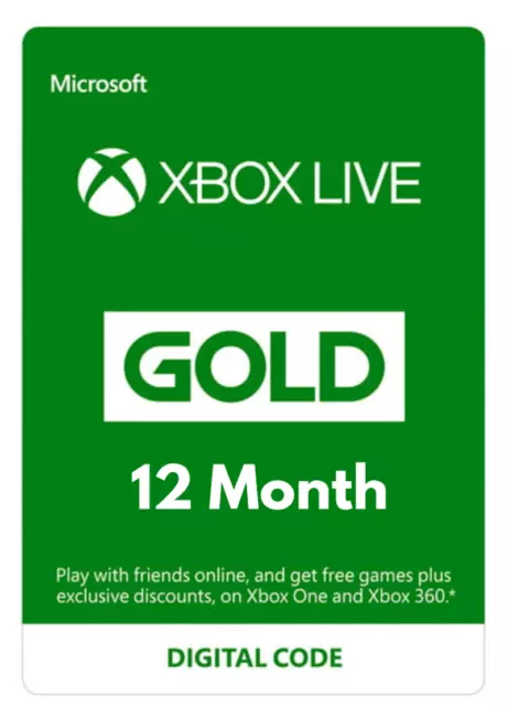 Xbox Game Pass Core Subscription Live Gold Membership 1:12 Month - UK | Global