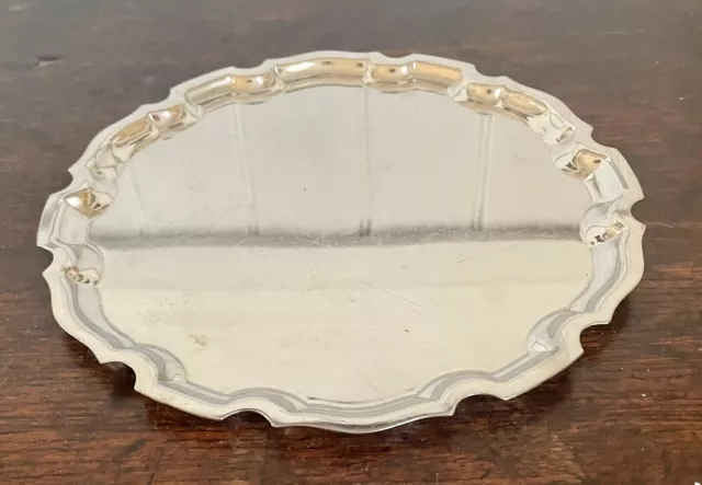 Vintage Silver Plated Tray8inch