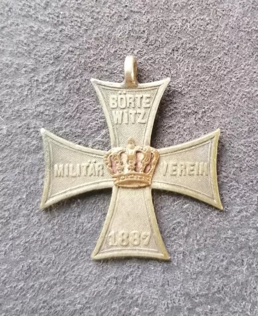 Abzeichen Militärverein Börtewitz 1887