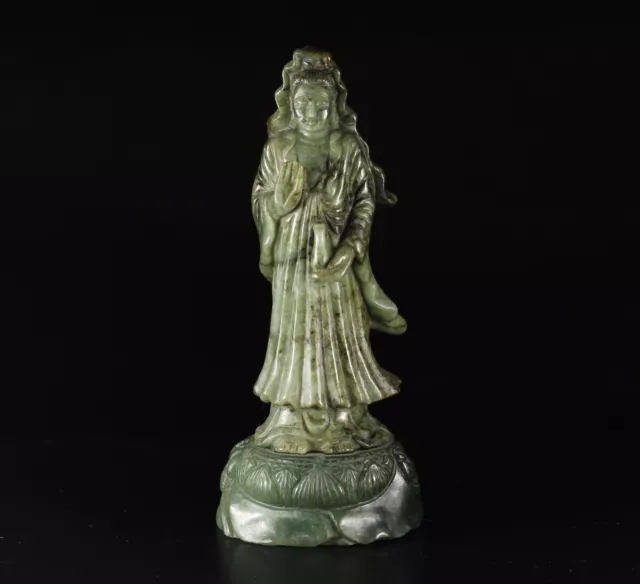 Alte Skulpture Guanyin Stein Kuan Yin  Göttin stone Figur Guan Yin Statue China 2