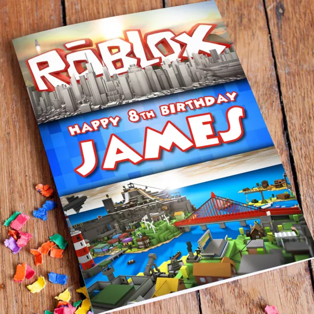 ROBLOX Personalised Birthday Card - mmo multiplayer personalized crafting