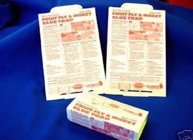 12 Catchmaster Fruit Fly Insect Glue Traps