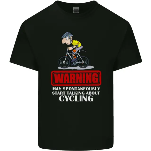 T-shirt da uomo in cotone May Start Talking About Cycling Funny