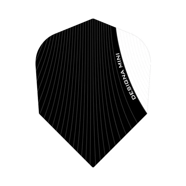 Designa Infusion Mini Dart Flights, Two Tone White. Pack of 5 (15 Flights)