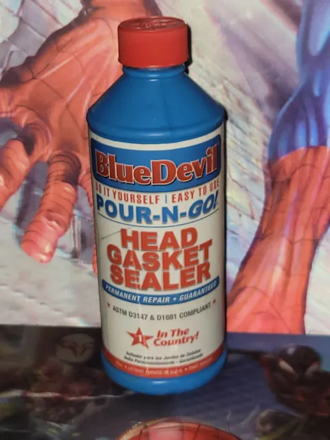 New!. Blue Devil Head Gasket Sealer Pour N Go 16oz Bottle