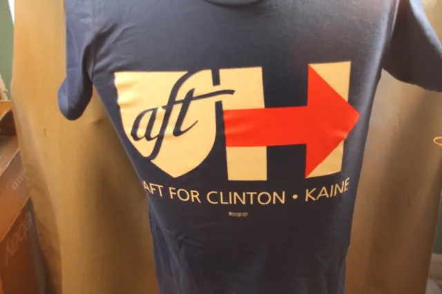 NWT Hillary Clinton T-shirt 2016 Election AFT Teacher Education Democrat 2X