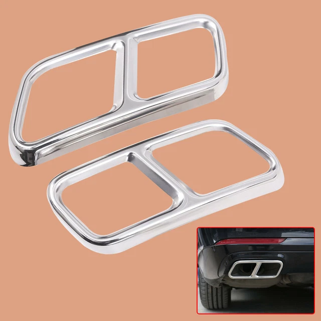 2X Stainless Steel Exhaust Muffler Tail Pipe Cover pour Benz W222 W251 X166 vt
