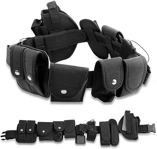 10 pcs Military Utility Belt Kit Tactical Security Belt Law Enforcement Modular