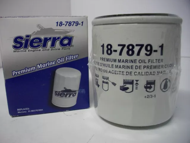 Sierra 18-7879-1 oil filter GM V6 MerCruiser 41815 Mercury 35-883701K01